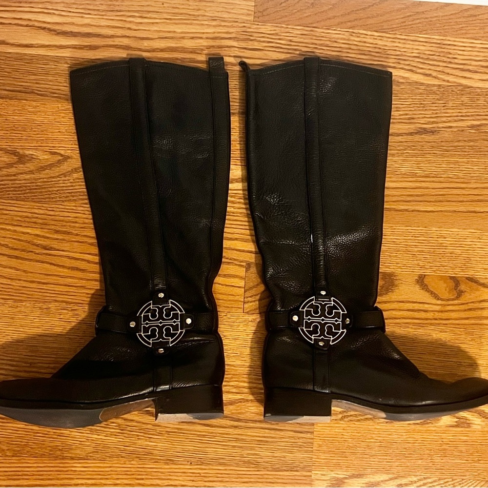 Tory Burch Leather Riding Boots - Size 10.5. (Fit more like a 10 in my opinion!)